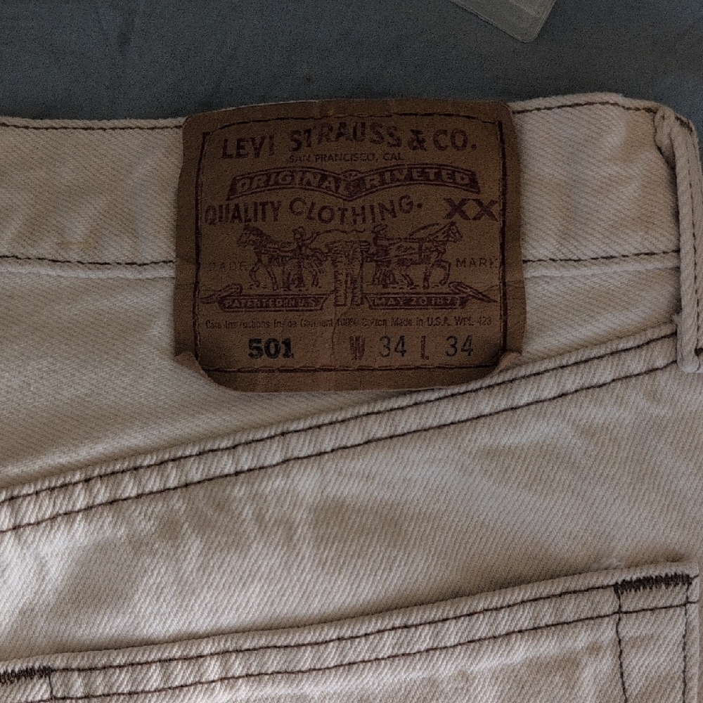 Levi's 501 Light Tan Jeans